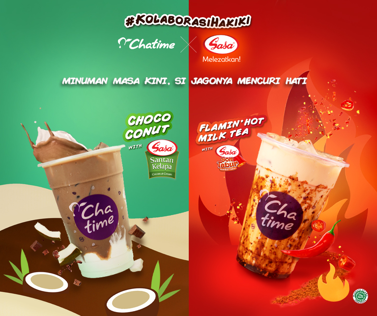 #KOLABORASIHAKIKI DARI CHATIME DAN SASA! MINUMAN MASA KINI, SI JAGONYA MENCURI HATI