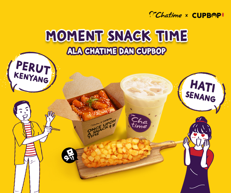 Moment Snack Time Ala Chatime dan Cupbop, Perut Kenyang, Hati Senang