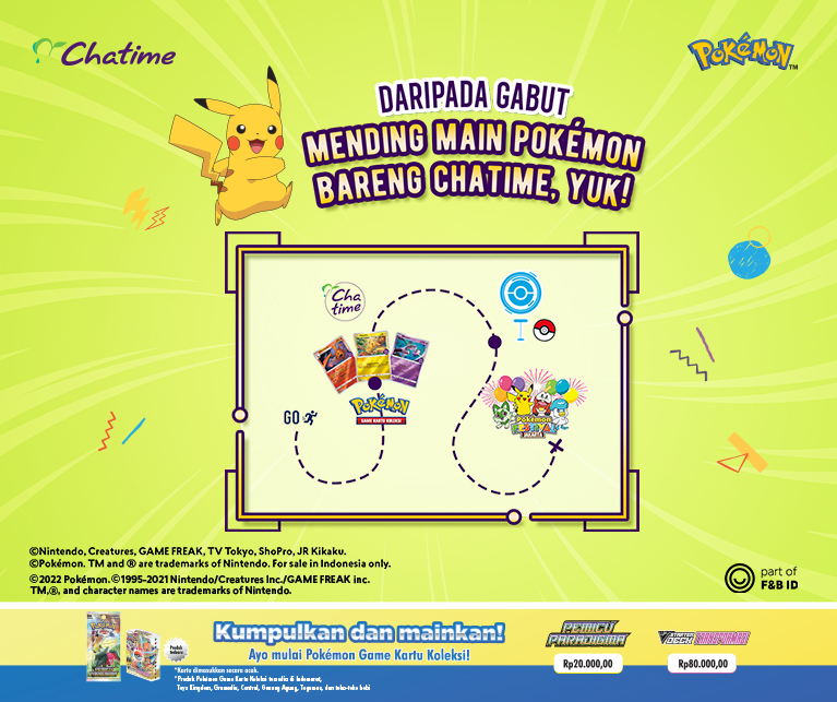 Daripada Gabut, Mending Main Pokémon Bareng Chatime, Yuk!