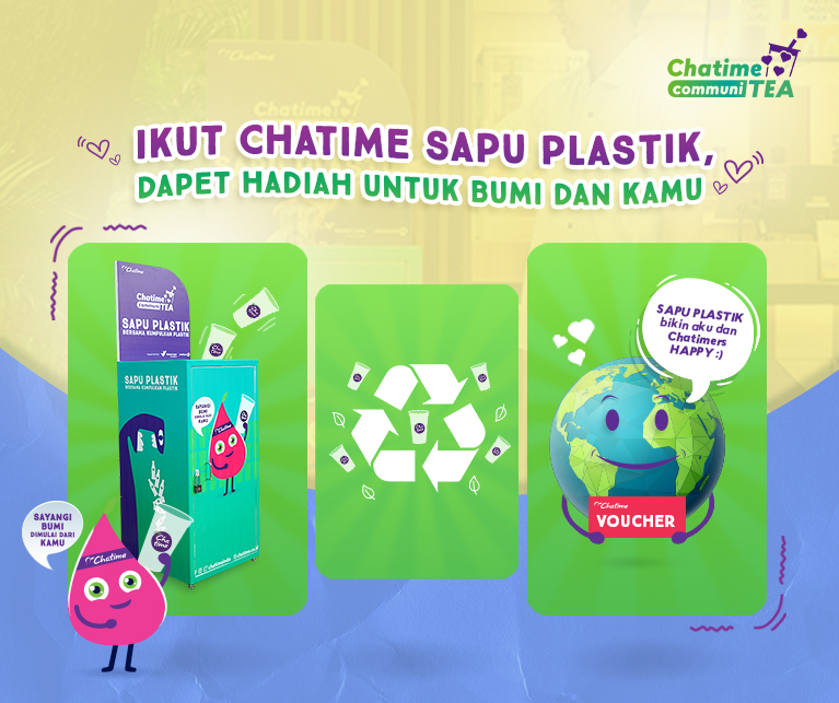 Ikut Chatime SAPU PLASTIK, Dapet Hadiah Untuk Bumi dan Kamu