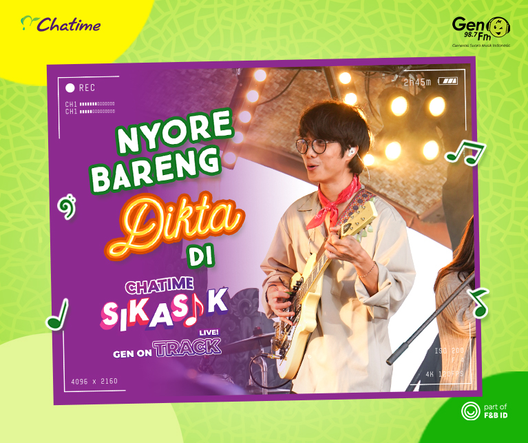 Nyore Bareng Dikta di Chatime SikAsik bareng Gen on Track LIVE