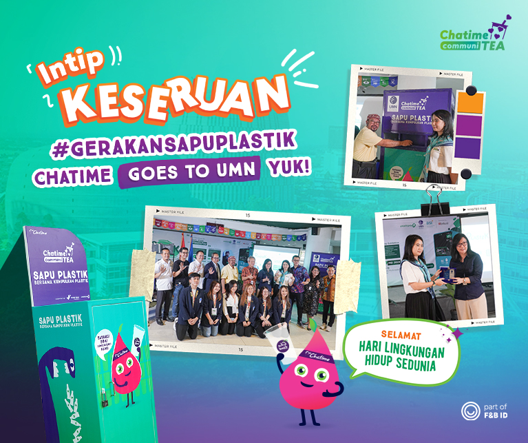Intip Keseruan #GerakanSapuPlastik Chatime Goes To UMN, Yuk! 